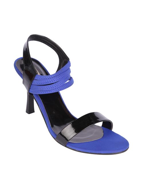 blue leatherette back strap sandals - 13009412 - Very Small Image - 1