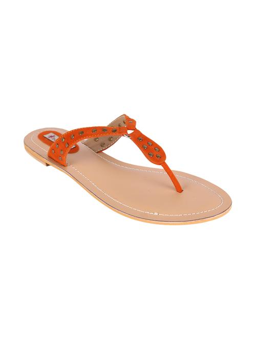 orange toe separator sandal - 13009660 - Very Small Image - 1