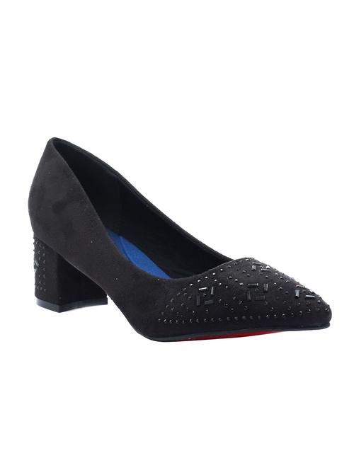 black suede slip on pumps - 13009822 - Very Small Image - 1