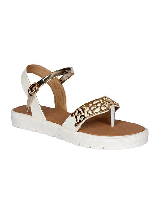 white ankle strap sandal - 13010100 - Very Small Image - 1