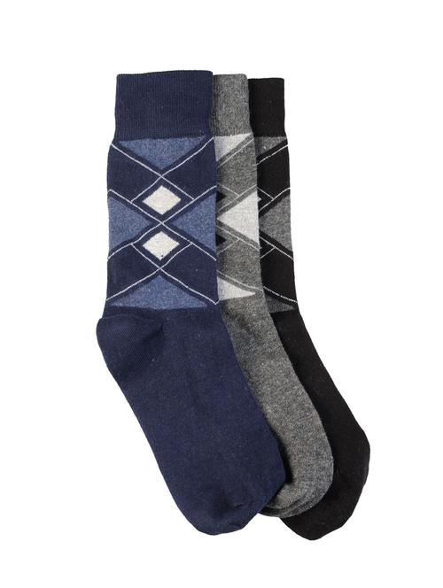 multi coloredset of 3 cotton sock - 13010518 - Very Small Image - 1