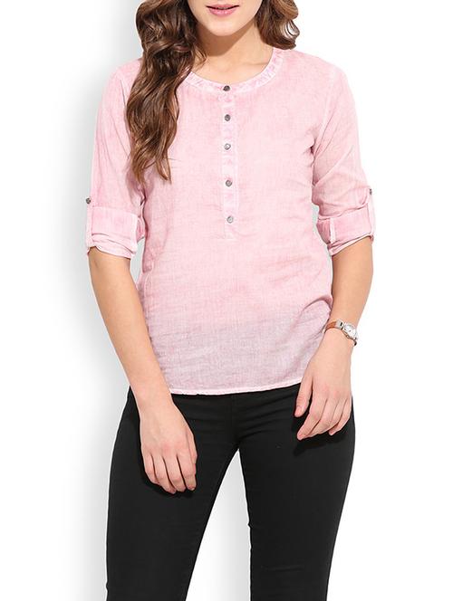 pink cotton top - 13011475 - Very Small Image - 1