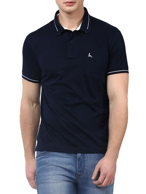 dark blue cotton tshirt - 13011567 - Very Small Image - 1