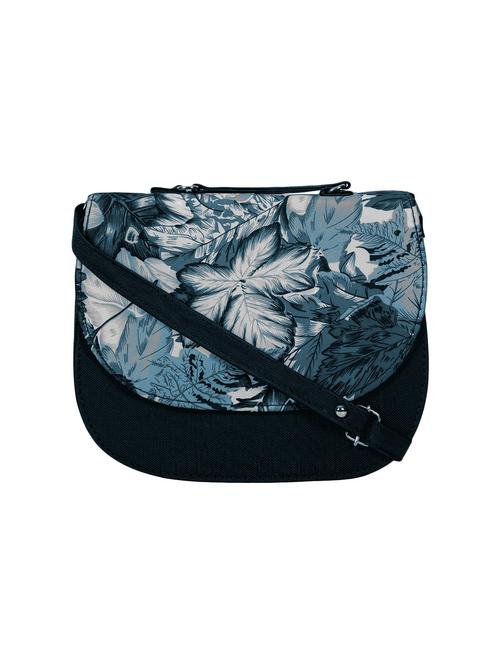 black cotton regular sling bag - 13013372 - Very Small Image - 1