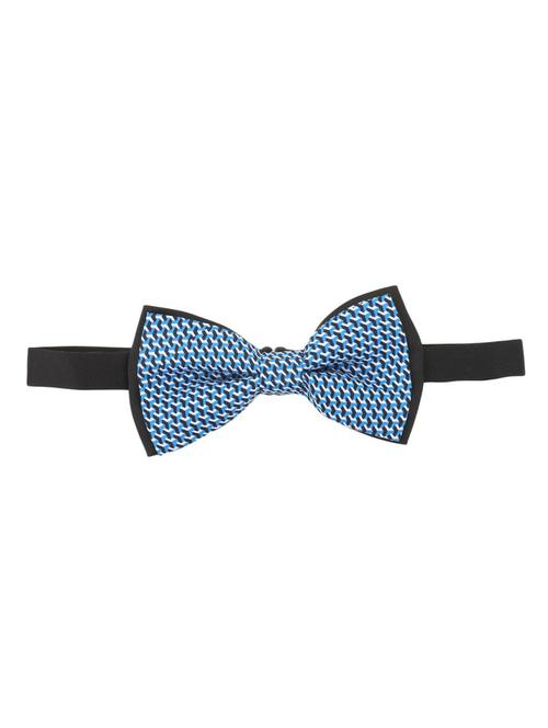 turquoise & bl micro fiber bow tie - 13019476 - Very Small Image - 1