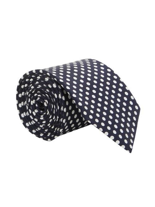 black & white silk tie - 13019527 - Very Small Image - 1