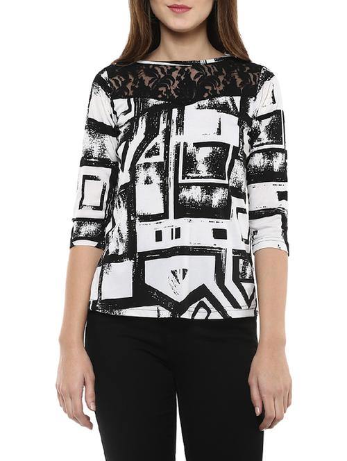 black printed cotton regular top - 13023178 - Very Small Image - 1