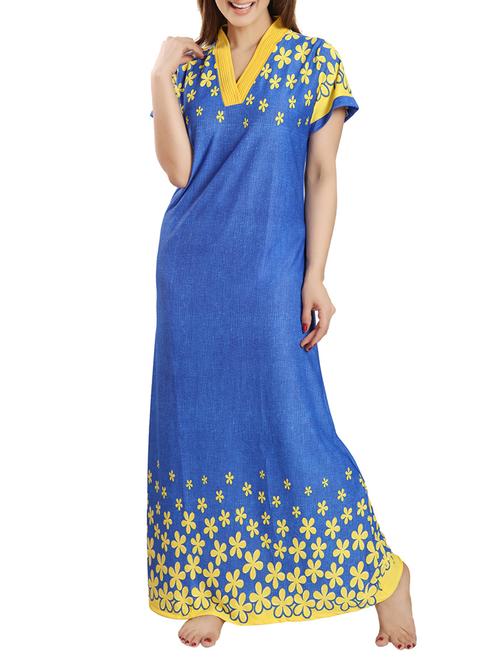 blue satin gowns - 13023250 - Very Small Image - 1