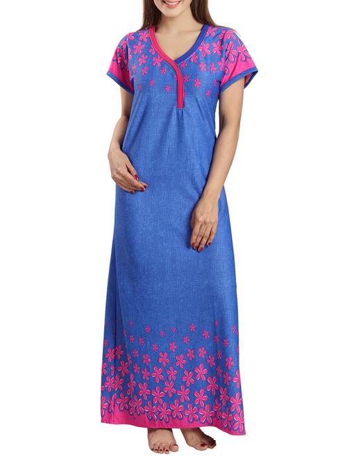 blue satin gowns - 13023254 - Very Small Image - 1