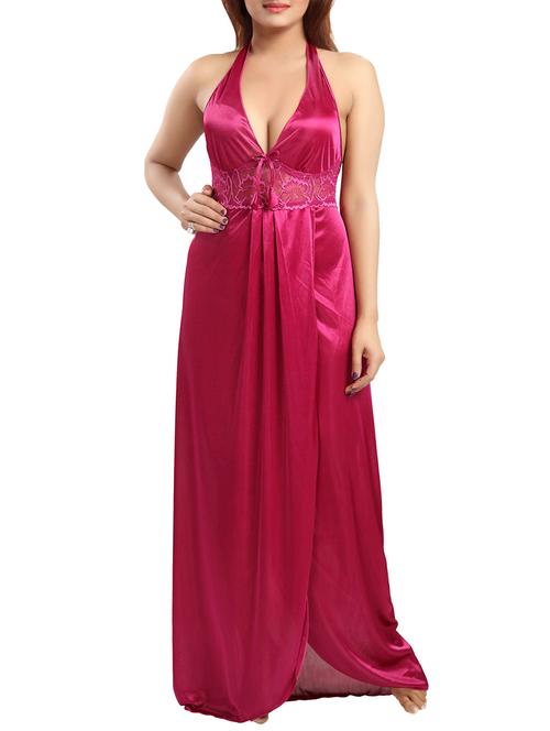 pink satin gown - 13023258 - Very Small Image - 1
