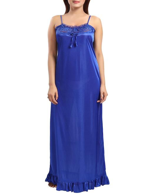 blue satin gown - 13023267 - Very Small Image - 1