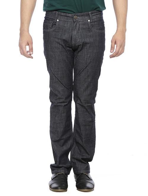 mufti mens grey straight fit mid rise jeans - 13023542 - Very Small Image - 1
