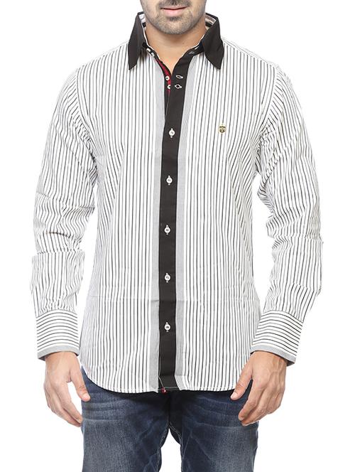 mufti mens grey slim fit mid rise casual shirts - 13023983 - Very Small Image - 1