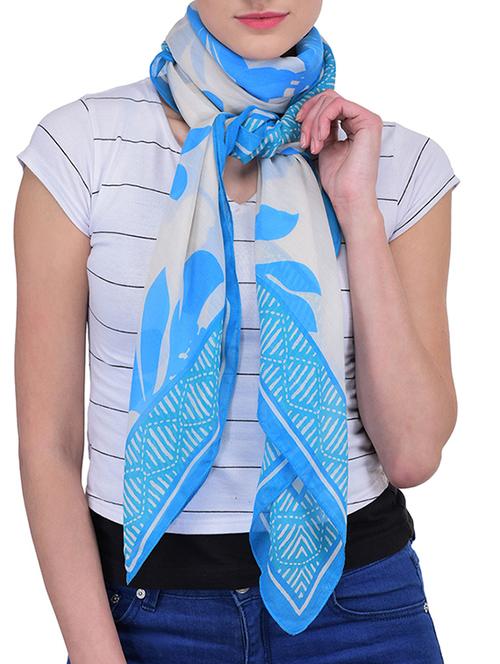 light blue polyester stole - 13024843 - Very Small Image - 1
