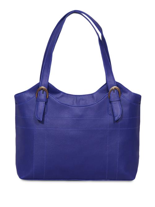 blue leatherette plain handbag - 1302613 - Very Small Image - 1
