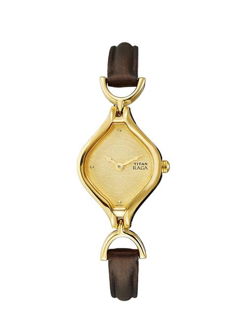 titan analog gold dial women's watch - 2531yl02 - 13029111 - Very Small Image - 1