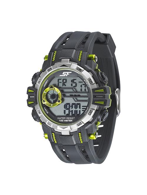 sonata digital black dial men's watch 77069pp02 - 13029580 - Very Small Image - 1
