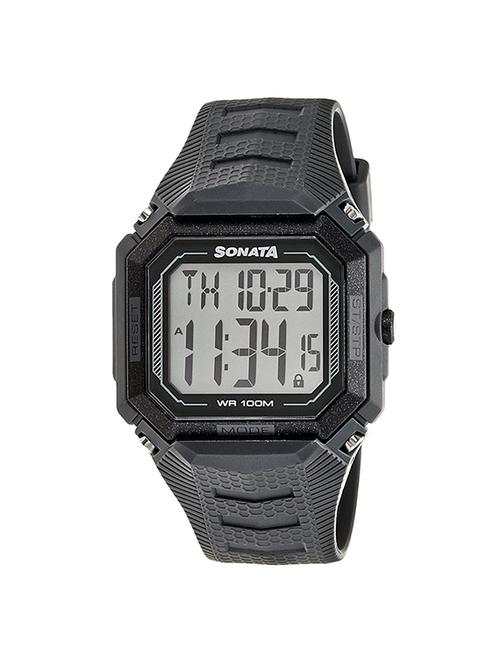 sonata sonata touch screen digital grey dial men's watch - 77048pp03 - 13029592 - Very Small Image - 1