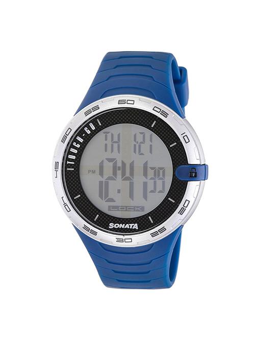 sonata digital grey dial men's watch - 77041pp05 - 13029597 - Very Small Image - 1