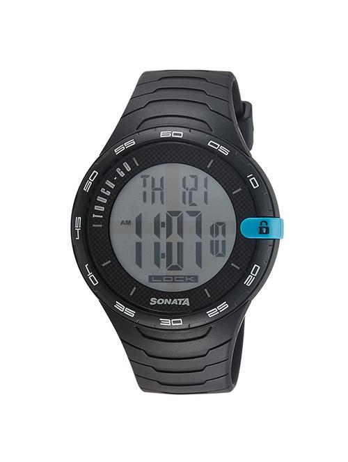 sonata digital grey dial men's watch - 77041pp03j - 13029599 - Very Small Image - 1
