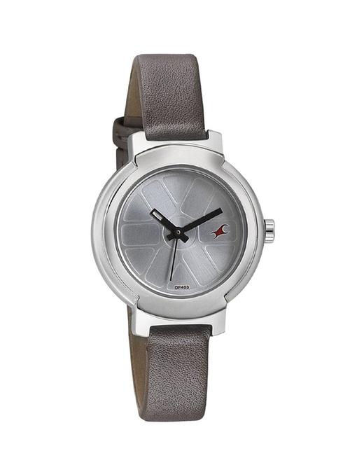 fastrack analog silver-toned dial watch for women-6143sl02 - 13029633 - Very Small Image - 1