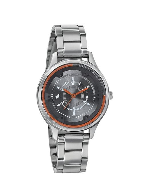fastrack analogue grey dial women's watch -6138sm01 - 13029651 - Very Small Image - 1