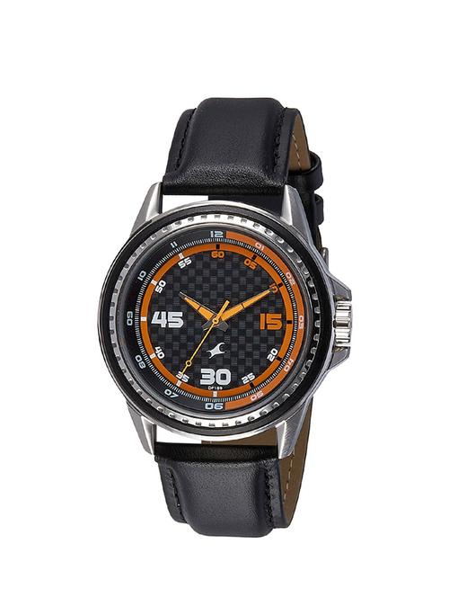 fastrack analog black dial men's watch-3142sl01 - 13029685 - Very Small Image - 1
