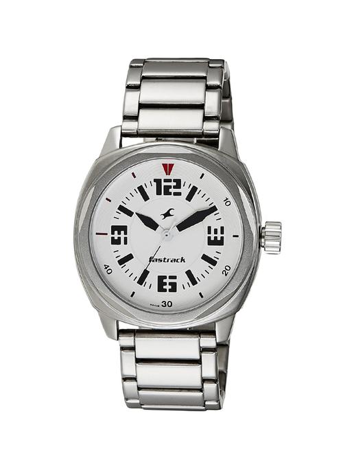 fastrack his and her upgrade analog white dial men's watch - 3076sm03 - 13029700 - Very Small Image - 1