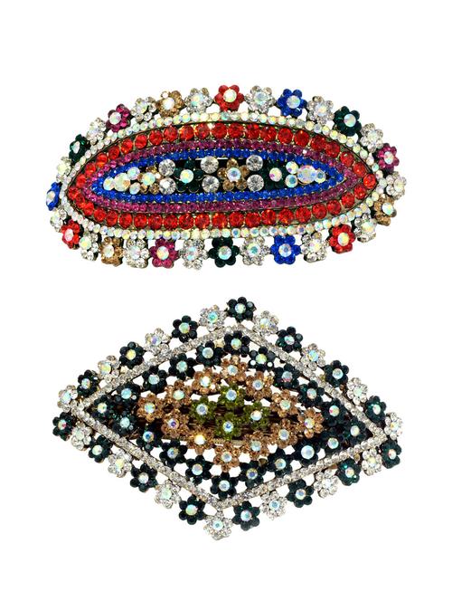 combo of two party golden hair clip - 13033671 - Very Small Image - 1