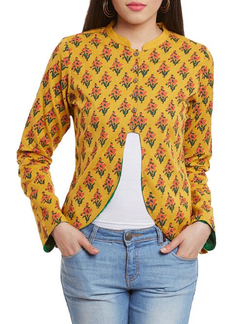 yellow cotton summer jacket - 13035242 - Very Small Image - 1