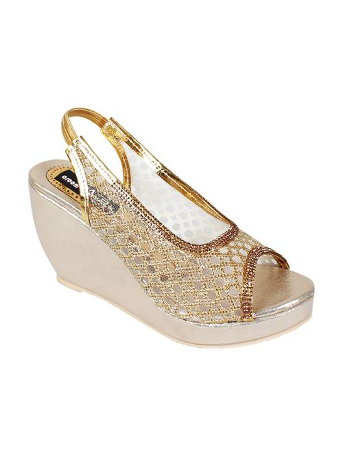 aroom women's golden wedges - 13038631 - Very Small Image - 1