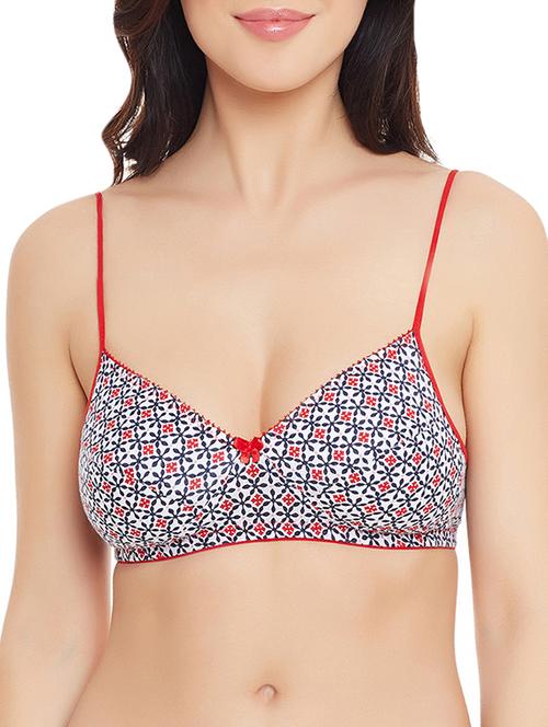 red cotton regular bra - 13039228 - Very Small Image - 1