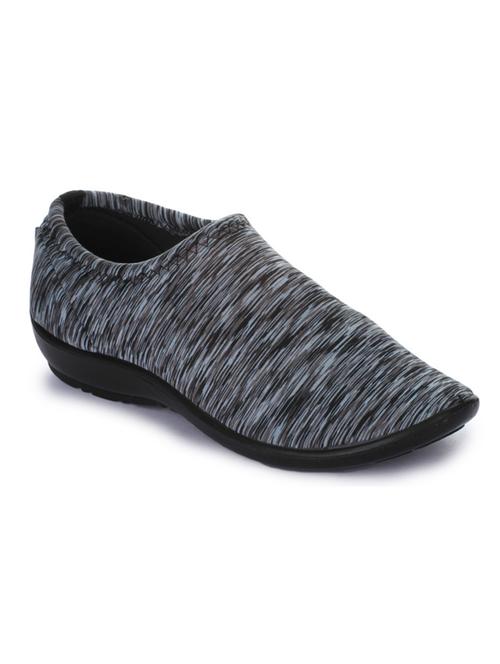 grey leatherette slip on casual shoes - 13046753 - Very Small Image - 1