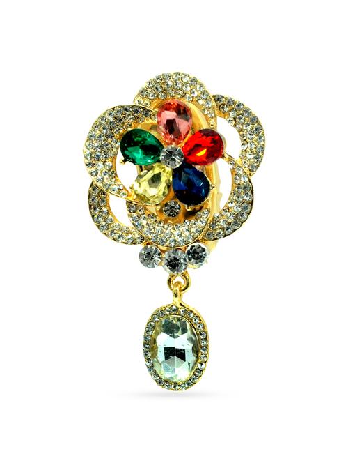 multi colored metal brooch - 13047039 - Very Small Image - 1