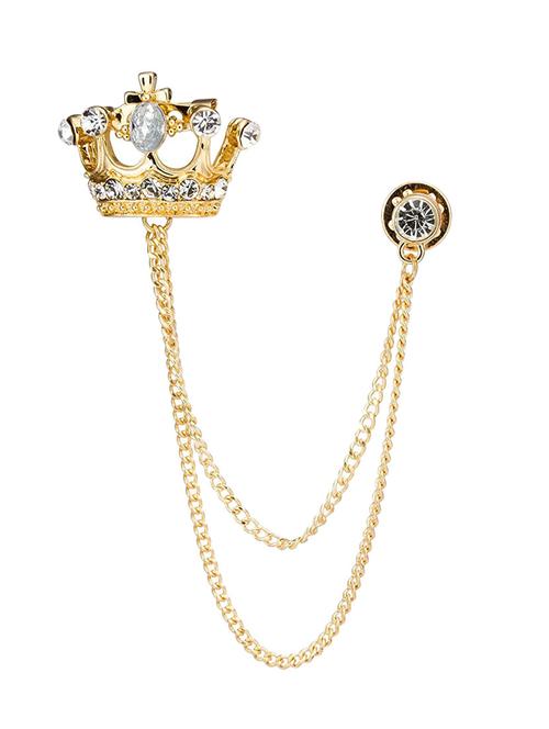 gold metal brooch - 13048953 - Very Small Image - 1