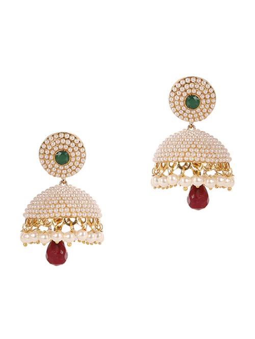 white metal drop earring - 13050526 - Very Small Image - 1