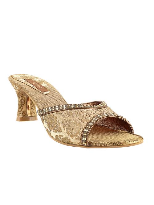 gold slip on sandal - 13050866 - Very Small Image - 1