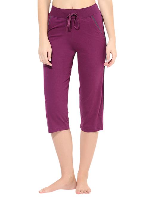 purple cotton capri - 13051857 - Very Small Image - 1