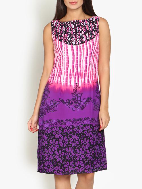 purple polyester dress - 13053589 - Very Small Image - 1