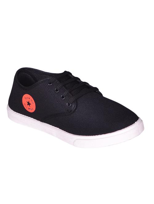 black canvas lace up sneakers - 13053869 - Very Small Image - 1