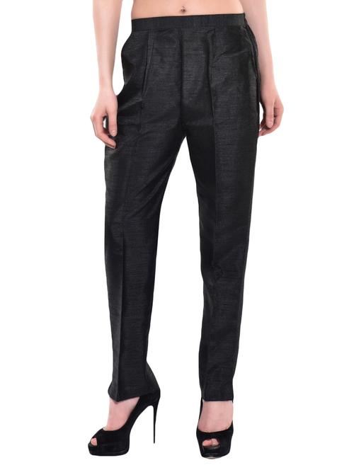 black tussar trouser - 13054364 - Very Small Image - 1