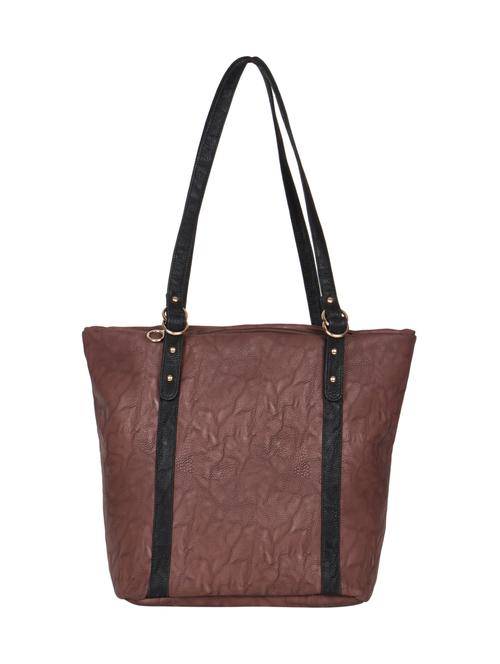 brown leatherette handbag - 13054932 - Very Small Image - 1