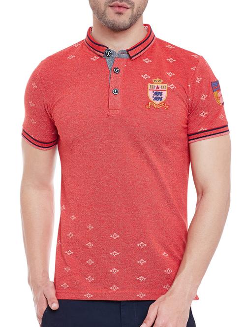 red cotton printed t-shirt - 13056487 - Very Small Image - 1