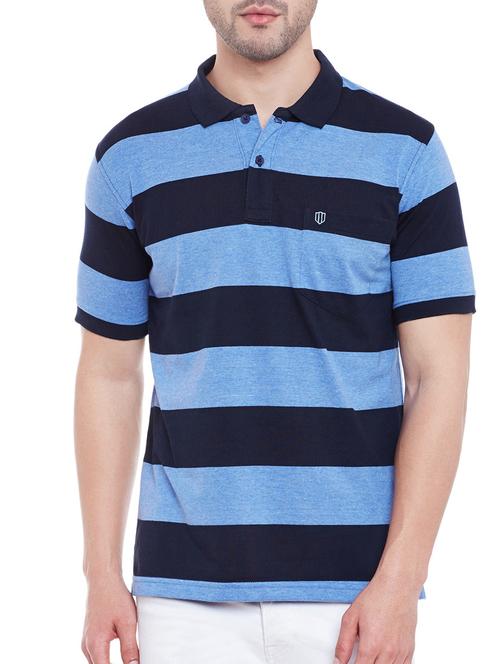 blue cotton striped t-shirt - 13056501 - Very Small Image - 1