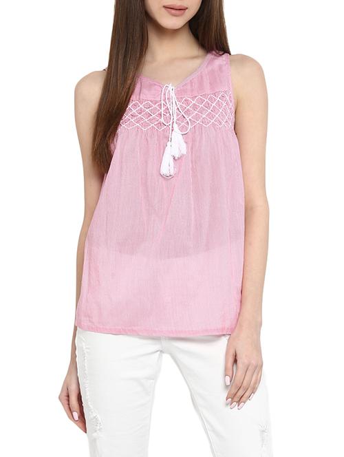 pink cotton top - 13058280 - Very Small Image - 1