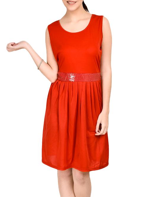 red cotton dress - 13059754 - Very Small Image - 1