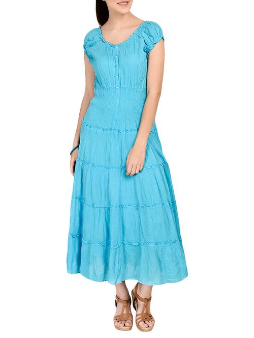 light blue cotton dress - 13059757 - Very Small Image - 1