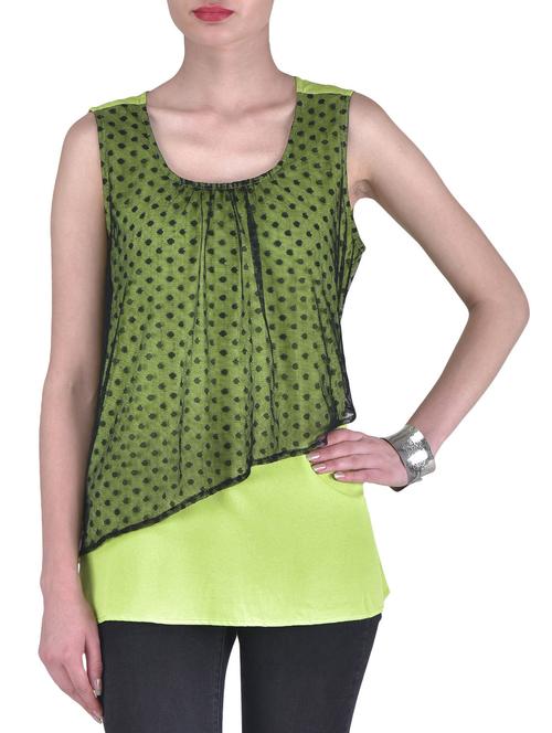 green printed top - 1306561 - Very Small Image - 1