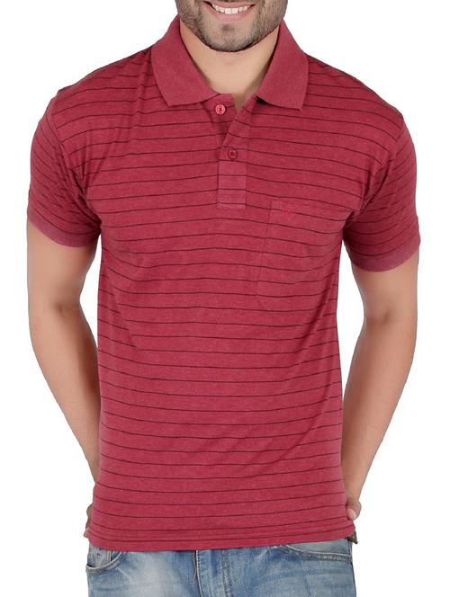 red cotton striped t-shirt - 13066768 - Very Small Image - 1