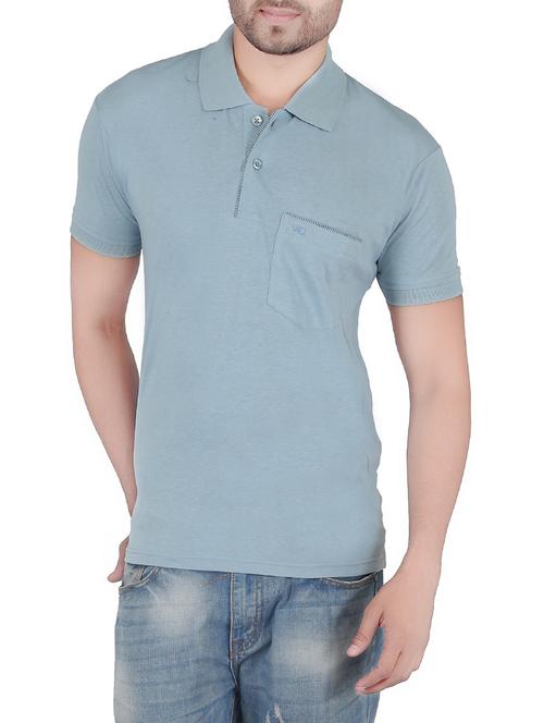 blue cotton t-shirt - 13066781 - Very Small Image - 1